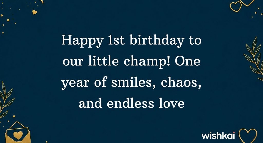 Happy 1st Birthday Wishes for Baby Boy