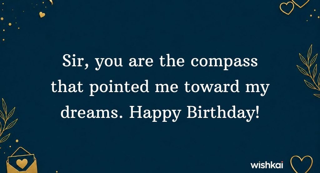 Unique Birthday Wishes for Teacher Male