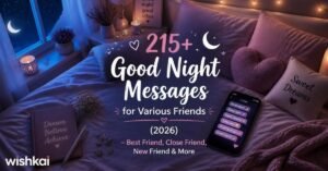 215+ Good Night Messages for Various Friends (2026) – Best Friend, Close Friend, New Friend & More